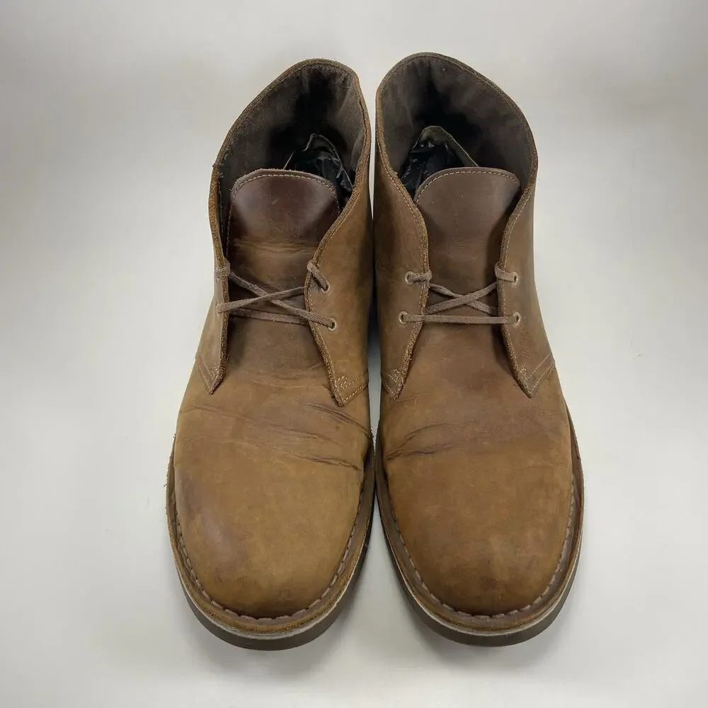 Clarks Desert Boot Mens Size 13 M Brown Beeswax Leather Chukka Ankle Boots